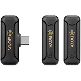 მიკროფონი Boya BY-WM3T2-U2, Lavalier Wireless Microphone, Type-C, Black